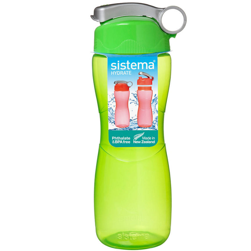 Sistema Hydrate 645ml Hourglass Bottle (Colours Vary)