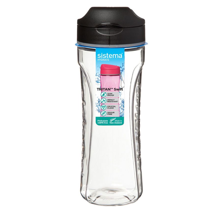 Sistema Hydrate 600ml Tritan Swift Bottle (Colours Vary) General Household ASDA   