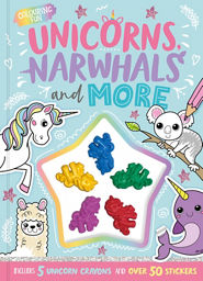 Igloo Books Unicorn Crayon Colouring Book Office Supplies ASDA   