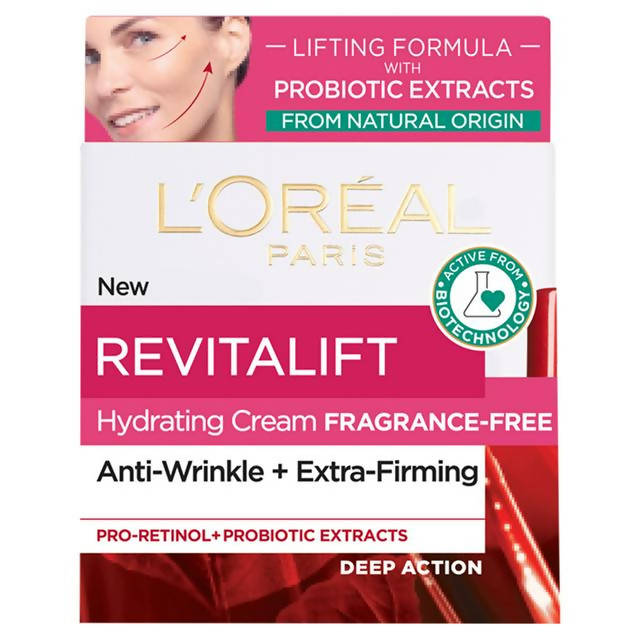L'Oreal Paris Revitalift Fragrance Free Lifting Day Cream with Natural Probiotic Extracts SPF30 50ml - McGrocer
