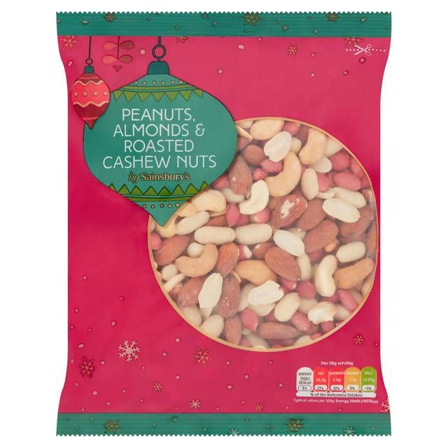 Sainsbury's Peanuts, Almonds & Roasted Cashew Nuts 550g