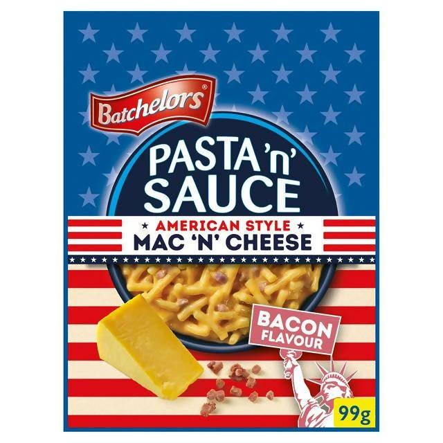 Batchelors Pasta 'n' Sauce American Style Mac 'n' Cheese Bacon Flavour 99g Instant snack & meals Sainsburys   