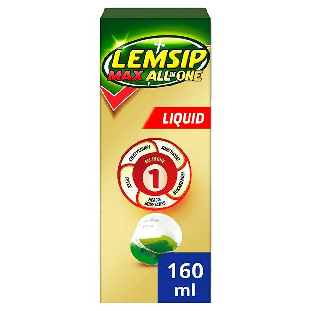 Lemsip Max All-In-One Cold & Flu Liquid 160ml