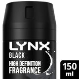 Lynx Aerosol Body Spray, Black 150ml - McGrocer