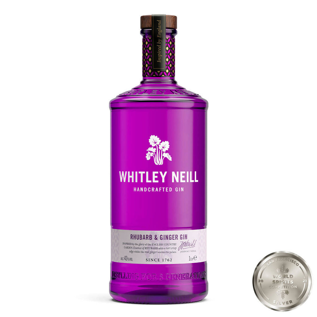 Whitley Neill Rhubarb & Ginger, 1L 43% ABV