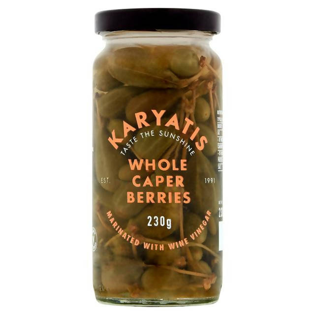 Karyatis Caperberries 230g (120g*) Olives & antipasti Sainsburys   