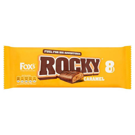 Fox's Rocky Caramel Biscuit Bars 8x21g Chocolate biscuit bars Sainsburys   