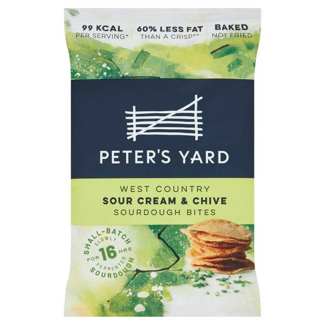 Peter's Yard West Country Sour Cream & Chive Sourdough Bites 90g