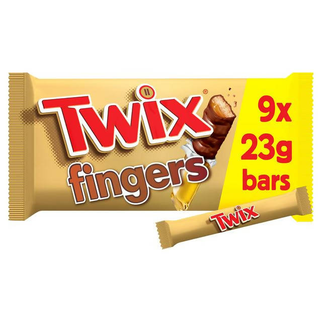 Twix Chocolate Biscuit Fingers Multipack 9 x 23g GOODS Sainsburys   