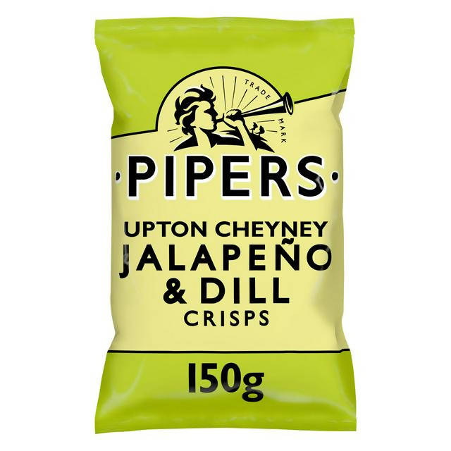 Pipers Upton Cheyney Jalapeño & Dill Crisps 150g