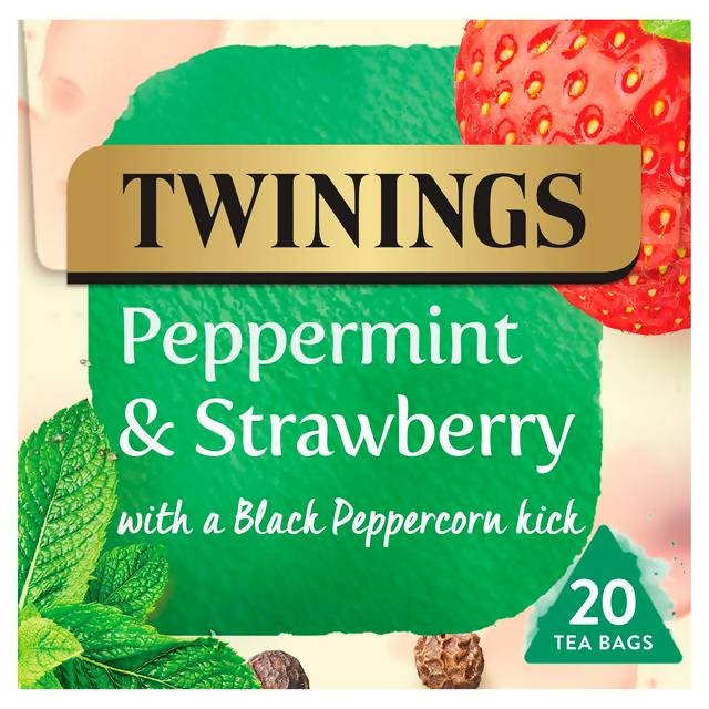 Twinings Peppermint & Strawberry Fruit Tea, 20 Tea Bags