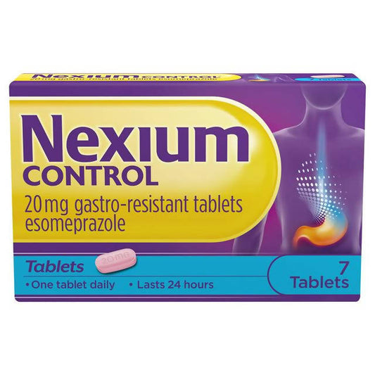 Nexium Control Heartburn Relief Indigestion & Acid Reflux Tablets x7 GOODS Sainsburys   