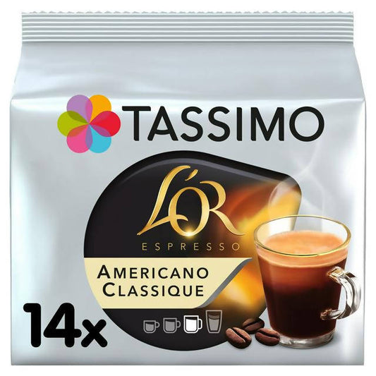 Tassimo Espresso Americano Classique 14x8.3g All coffee machine pods Sainsburys   