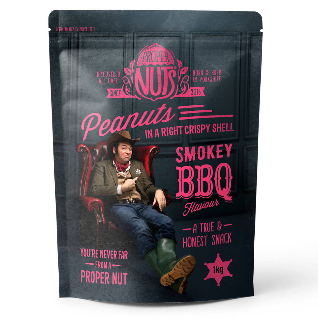 Proper Nuts Smokey BBQ Flavoured Peanuts, 1kg