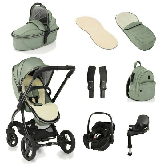 Egg 2 Luxury Pebble 360 PRO Bundle - Seagrass Baby Stroller McGrocer Direct   