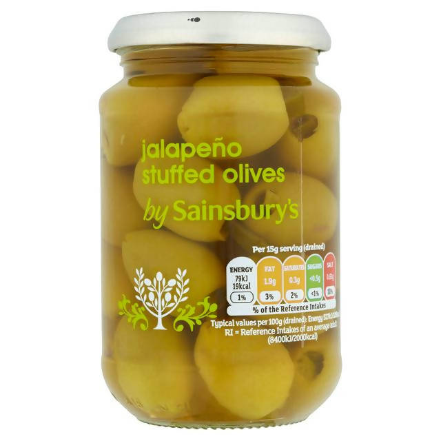 Sainsbury's Jalapeno Stuffed Olives 350g