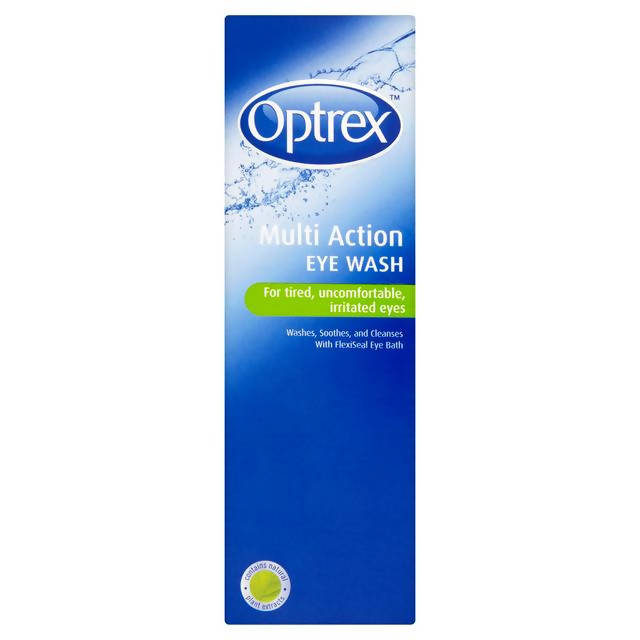 Optrex Multi Action Eye Wash For Tired, Uncomfortable, Irritated Eyes 300ml eye & contact lens care Sainsburys   