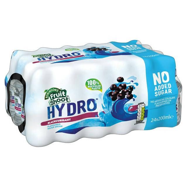 Fruit Shoot Hydro Blackcurrant Kids Water Drink 24x200ml