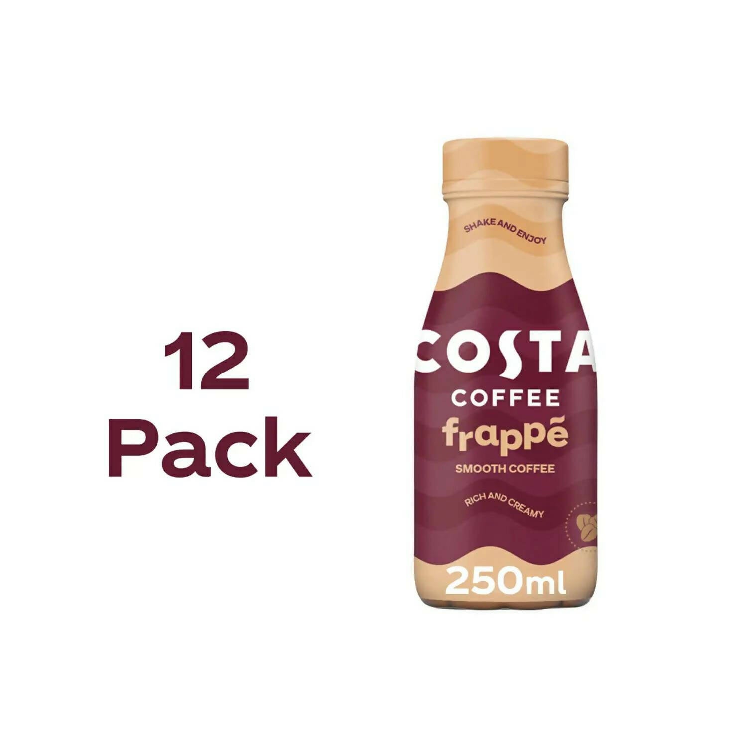 Costa Coffee Frappé Smooth Coffee 12x250ml GOODS McGrocer Direct   