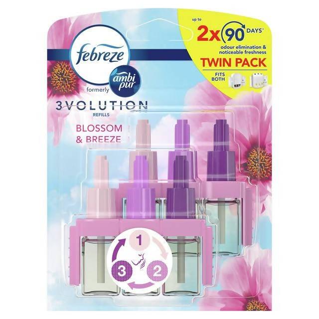 Febreze With Ambi Pur 3Volution Air Freshener Plug-In Refill Blossom & Breeze 40ml - McGrocer