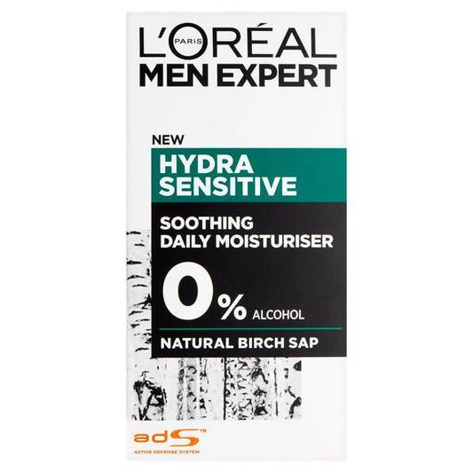 L'Oreal Men Expert Hydra Sensitive Moisturiser 50ml - McGrocer