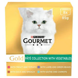 Gourmet Gold Pate Collection with Vegetables 8x85g (680g) Cat cans & tins Sainsburys   