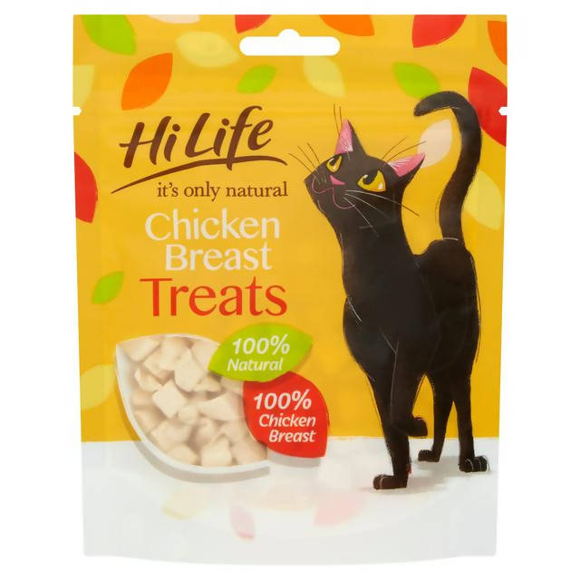 HiLife it's only natural Chicken Breast Cat Treats 30g Cat treats & milk Sainsburys   