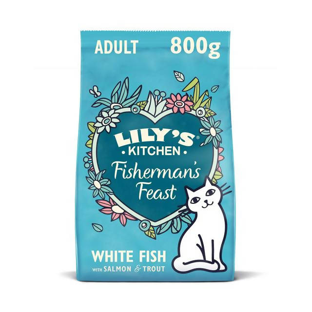 Lily's Kitchen Fish & Healthy Herbs Cat Food 800g