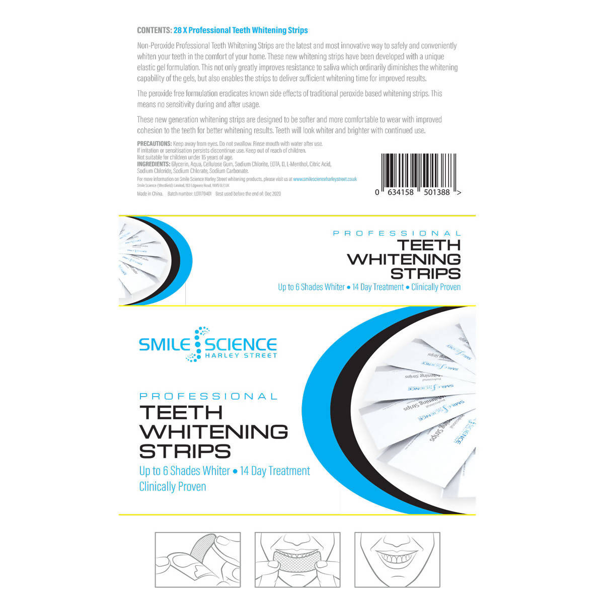 Smile Science Teeth Whitening Strips, 2 x 14 Pack Oral Care Costco UK   