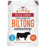 Kings Beef Biltong - Rib Eye Flavour, 16 x 30g Vitamins Costco UK   