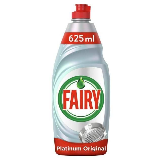 Fairy Platinum Quickwash Washing Up Liquid, Original 625ml