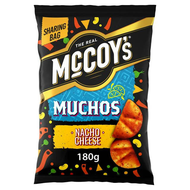 McCoy's Muchos Nacho Cheese Tortilla Crisps 180g FOOD CUPBOARD Sainsburys   