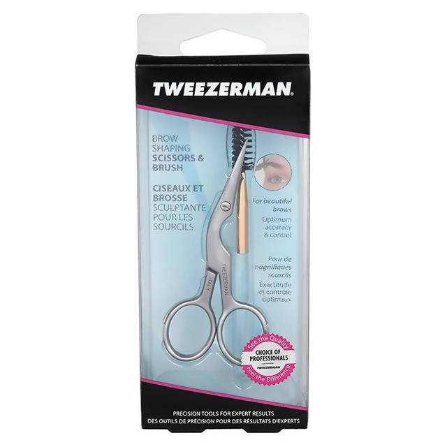 Tweezerman Brow Shaping Scissors & Brush