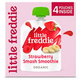 Little Freddie Organic Strawberry Smash Smoothie 4 x 90g GOODS Sainsburys   