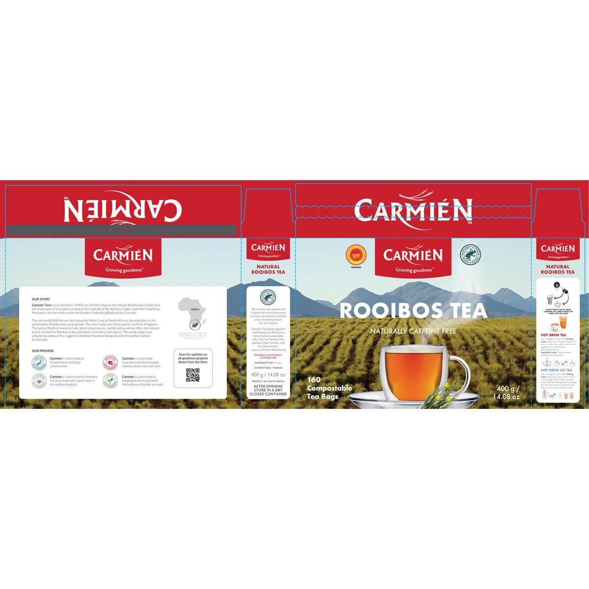 Carmien Rooibos Tea Bags, 160 Pack Tea & Coffee Costco UK   
