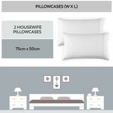 Purity Home Easy-care 400 Thread Count Cotton Pillowcases, 2 Pack in Blush Pillowcases Costco UK   