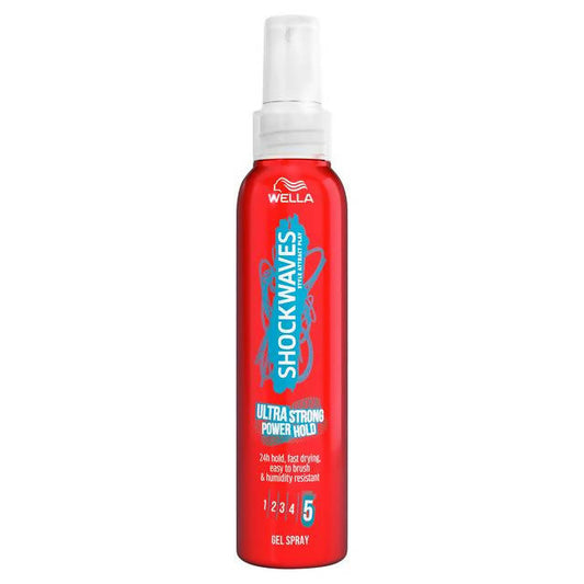 Wella Shockwaves Ultra Strong Gel Spray 150ml hair Sainsburys   