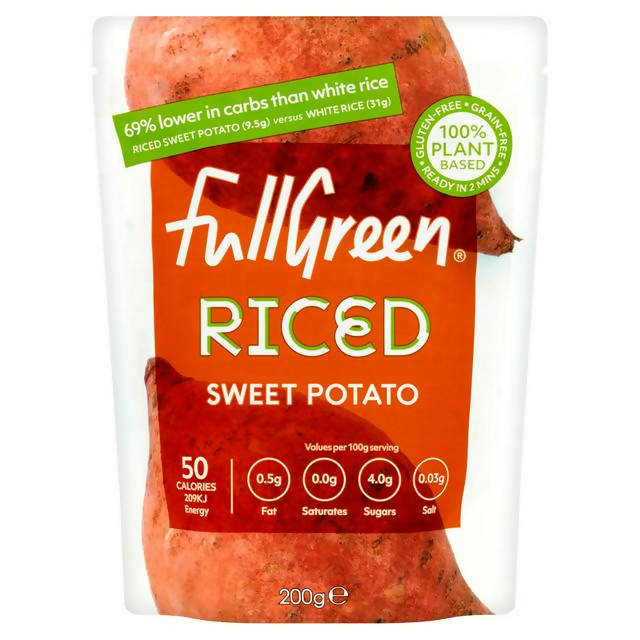 Fullgreen Riced Sweet Potato 200g Microwave rice Sainsburys   