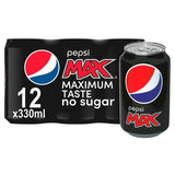 Pepsi Max Cans 12x330ml All Sainsburys   