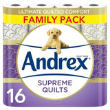 Andrex Supreme Quilts Toilet Tissue 16 Rolls GOODS Sainsburys   