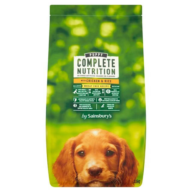 Sainsbury's Complete Nutrition Puppy Food with Chicken & Rice 2.5kg