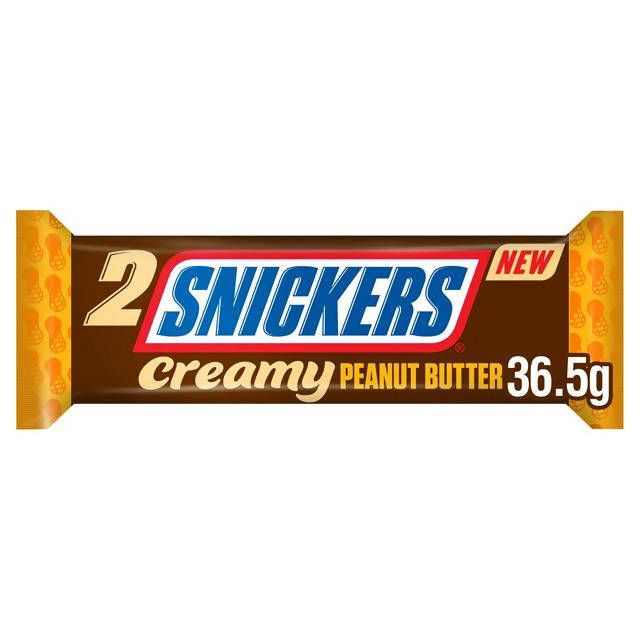 Snickers Creamy Peanut Nut Butter Chocolate Duo Bar 36.5g