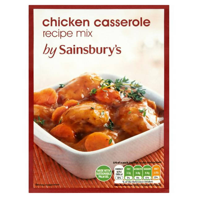 Sainsbury's Chicken Casserole Mix 40g Traditional & packet sauces Sainsburys   