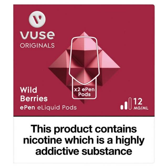 Vuse Vype ePen vPro Refills Wild Berry 12mg Electronic cigarettes Sainsburys   