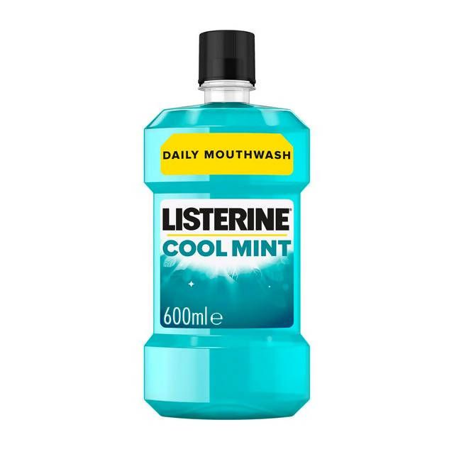 Listerine Essentials Cool Mint Mouthwash 600ml