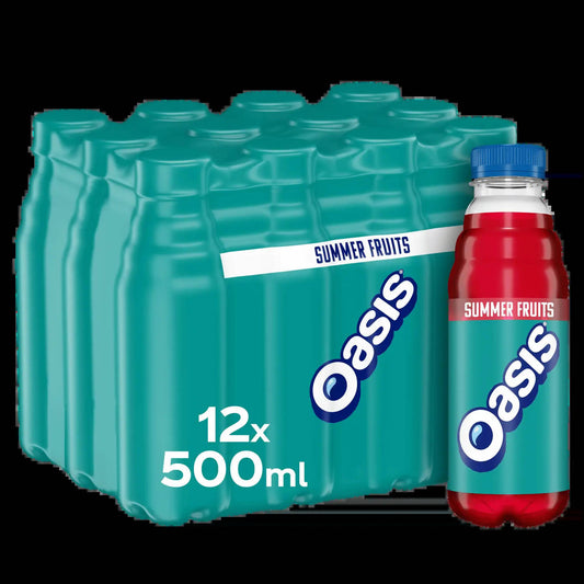 Oasis Summer Fruits, 12 x 500ml Soft Drinks Costco UK   