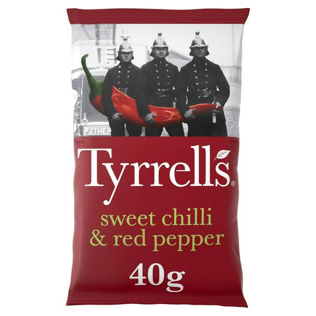 Tyrrells Sweet Chilli & Red Pepper Crisps 40g gluten free Sainsburys   