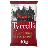 Tyrrells Sweet Chilli & Red Pepper Crisps 40g gluten free Sainsburys   