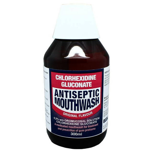 Chlorhexidine Gluconate Antiseptic Mouthwash Original Flavour 300ml mouthwash Sainsburys   