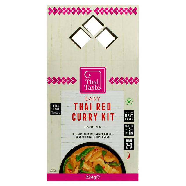 Thai Taste Red Curry Kit 224g Indian Sainsburys   